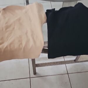 Tan and Black Boyshorts Set